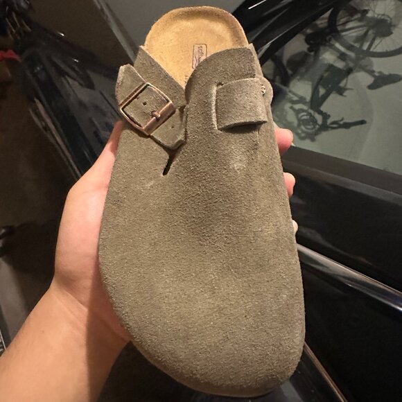 Birkenstock Boston Taupe Soft Footbed